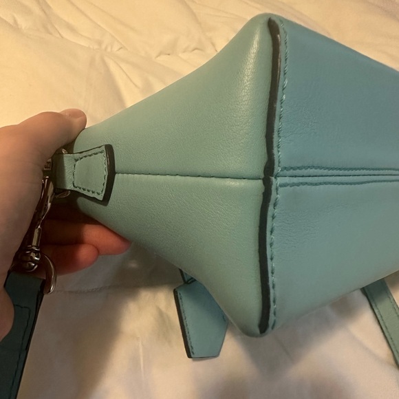 Fendi Blue Way mini Crossbody Bag with Detachable Strap-Tiffany blue color-Rare - Picture 5 of 13